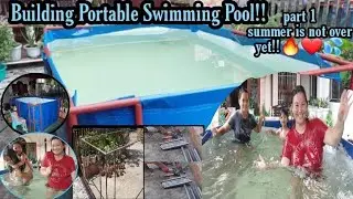 How to Make Portable Swimming Pool & Assemble Part 1 | Dyl Crunch Unlimited