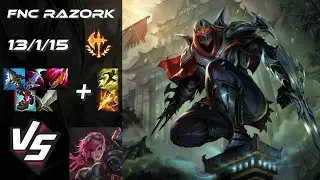 Fnatic Razork JUNGLE Zed vs Vi - EU Challenger Patch 25.S2.3