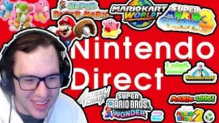 Nintendo Direct REACTION! - Yoshi Woolly World, Mario Galaxy3? New Mario Bros Game?