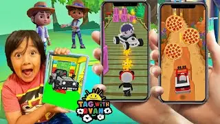 Ryan Kaji plays Tag with Ryan with Combo Panda on his Phone - Gameplay Android/iOS