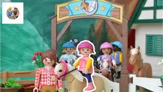 Klara f&auml;hrt ins Reitcamp 🐴 (Teil 1)| Geschichte mit Klara| Playmobil Film deutsch