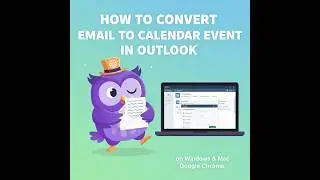 How to convert email to calendar event in Outlook