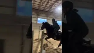 a jump from 12/6/25! #pony #horseriding #horse #eq