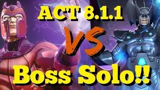MCOC - ACT 8.1.1 - Magneto VS Stryfe - Easy Boss Solo!!