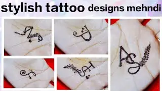 Sawan special tattoo designs mehndi || N,P,T,S,A,F letter tattoo designs mehndi ||