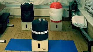 This Might Be The World's First Pure Sandbag Box Squat CIRCUIT!