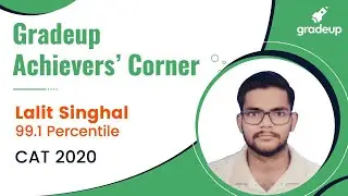CAT 2020 Achievers | Lalit Singhal on scoring 99.1%ile | Success Story | Gradeup Achievers' Corner