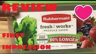 Review of Fresh Works Produce Savers from Rubbermaid ~ Keto / Low Carb / Ideal Protein Diets