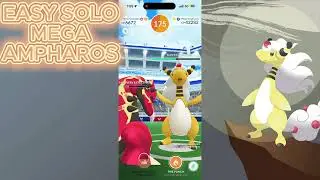 MY FIRST TIME EVER RAIDING A MEGA AMPHAROS SOLO!!