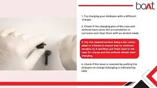 boAt | Airdopes - Resolve Charging Issue