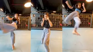 Disha Patani Stunt Practice Video For Her Upcoming Film Ek Villain 2
