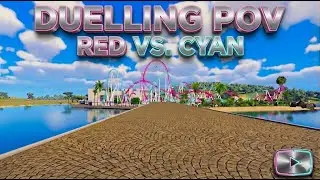Duelling Coaster POV 4K 60FPS Island Concept