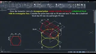 Isometric view of a composite Solid - 4 AutoCAD