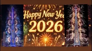Happy New Year 2026 |Burj Khalifa Fire Show | Burj Khalifa Fountain |Beauty Of Dubai #Azadkhandubai 