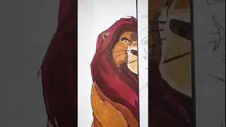 Drawing mufasa and scar from lion king&hellip;pt 1 #art #mufasa #lionking