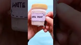 Homemade White Acrylic Paint #homemade #paint #acrylic