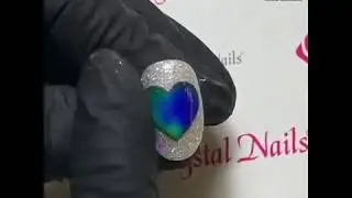 Aurora Crystal Liquid  Crystal Nails