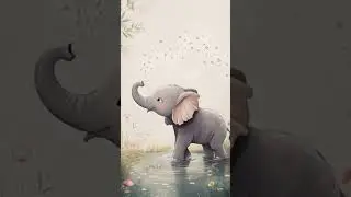 Cute Elephant #shorts #elephant #cartoon @MrBeast @MRINDIANHACKER