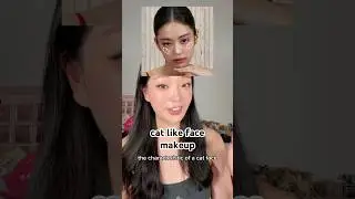 What are cat like faces and how to create it with makeup! #makeup #cateyemakeup #kpopmakeup