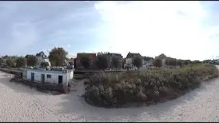 Strandkorbvermietung und Spielplatz am Strand Laboe - 5.7K VR 360