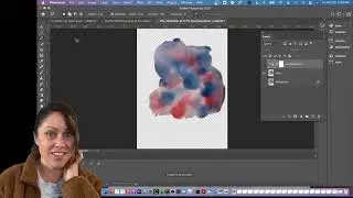 Water Color Repeat Tile Pattern Swatch in Photoshop Part 4: Color layer masks in Photoshop