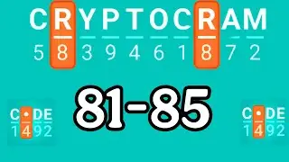 CRYPTOGRAM level 81 82 83 84 85