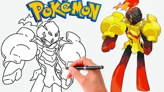 Cómo dibujar ARMAROUGE POKEMON #936 | FÁCIL | Generación 9
