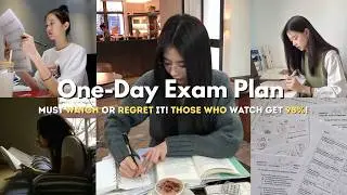 One-Day Exam Plan: How to Revise & Focus Before Your Exam | Exam Routine