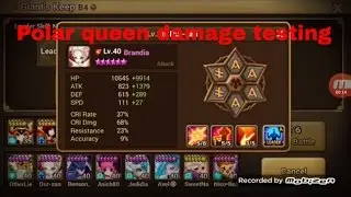 Brandia(fire polar queen) testing summoners war