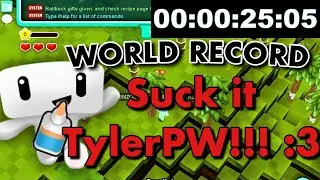 I beat TylerPW in Eat Glue any% by 1 second =) | Cubic Castles/Castles.cc