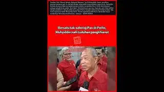 Bersatu tak sabotaj Pas di Perlis, Muhyiddin nafi tuduhan pengkhianat