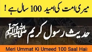 Meri Ummat Ki Umeed 100 Saal Hai! | FARMAN E RASOOL ﷺ | Hadees In Urdu 