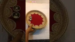 Easy Karwa Chauth Thali Decoration Ideas | #shorts #viral #karvachauth #thali