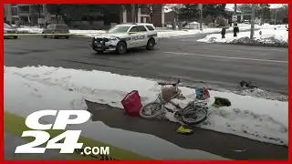 Cyclist in hospital after being struck by vehicle in Brampton