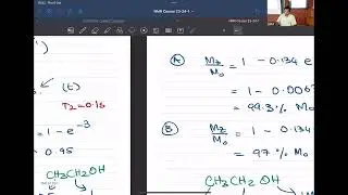 Lecture 20 | NMR Course 2023-24-1 | Acquisition time, Resolution, Dwell Time, Effect of T1 on M0