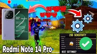 Redmi Note 14 Pro Free Fire Sensitivity Settings ⚡redmi note 14 pro free fire sensitivity setting