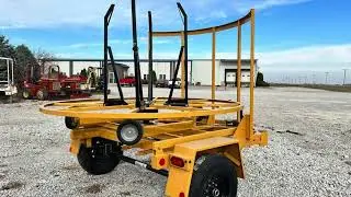 Single Reel Gas Coil Pipe Trailer