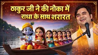 ठाकुर जी की नौका में जब किशोरी जी बैठी। #indreshupadhyayji @BhaktiPath 