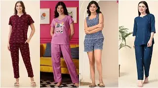 Stylish & Comfortable Night Suits for Women | Latest Night Suit Designs 2025
