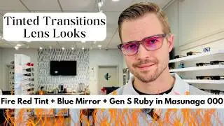 Transitions Gen S Ruby с эффектом выцветания Fire Red | Masunaga 000 Crystal Grey