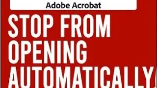 Adobe reader acrobat| pdf automatically open issue solve 100% working