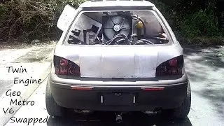 V6 Swapped Twin Engine Geo Metro For Sale . An 11 Second , 440hp , 400tq  , and 3000lb car .