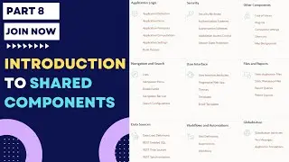 Oracle APEX Shared Components || Shared Components in Oracle APEX Explained