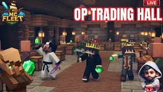 OP Trading Hall 😱 | Emerald Factory Started In Mcfleet @McFleetDotNet  Minecraft Live #minecraft