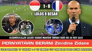 🔴MENGEJUTKAN!! Usai Prancis U17 Tumbang 1-0, Zidane Ungkap Fakta Mengejutkan! Begini Katanya!!