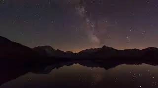 Milky Way, Timelapse, Mountains, Night, Sky, Stars, Galaxy, Space