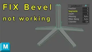 How to Fix Bevel Not Working in Maya | Quick & Easy Solution (2025)