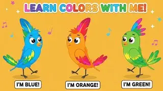 Let's Learn The Colours-Cartoon Animation Children to learn with Color Name - by chuchutvhub
