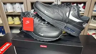 Unboxing the #Supreme x Air Max 1'87 SP 'BlackWhite'