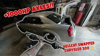 HOW TO CHANGE REAR AXLES ON A DODGE CHARGER/CHALLENGER HELLCAT!!
